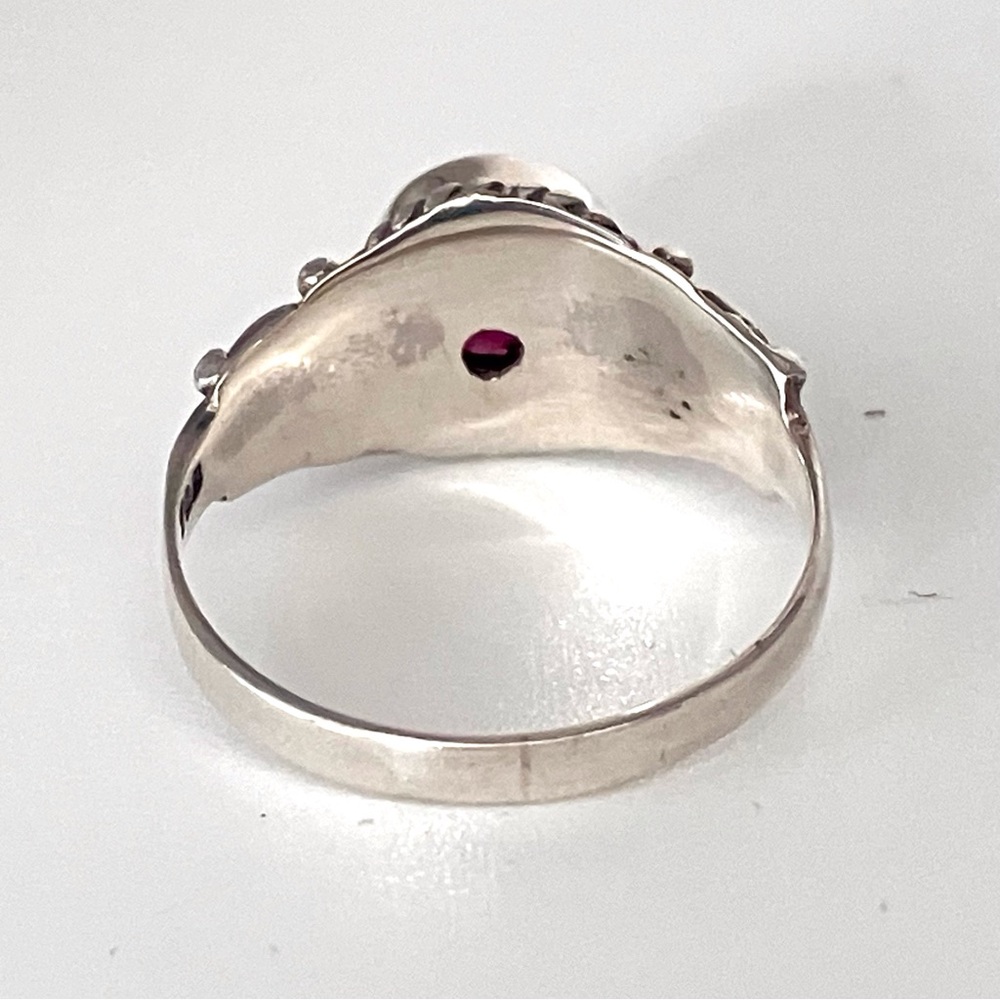 Artisan Ruby Ring In 925 Sterling Silver - image 4